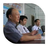 新竹公司董事長陪同矢澤勇樹博士會見桂林工學(xué)院資源與環(huán)境工程系主任解慶林教授。