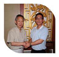2011年8月22日，我司韋總經(jīng)理在北京拜會中國建筑材料科學研究院院長金宗哲教授